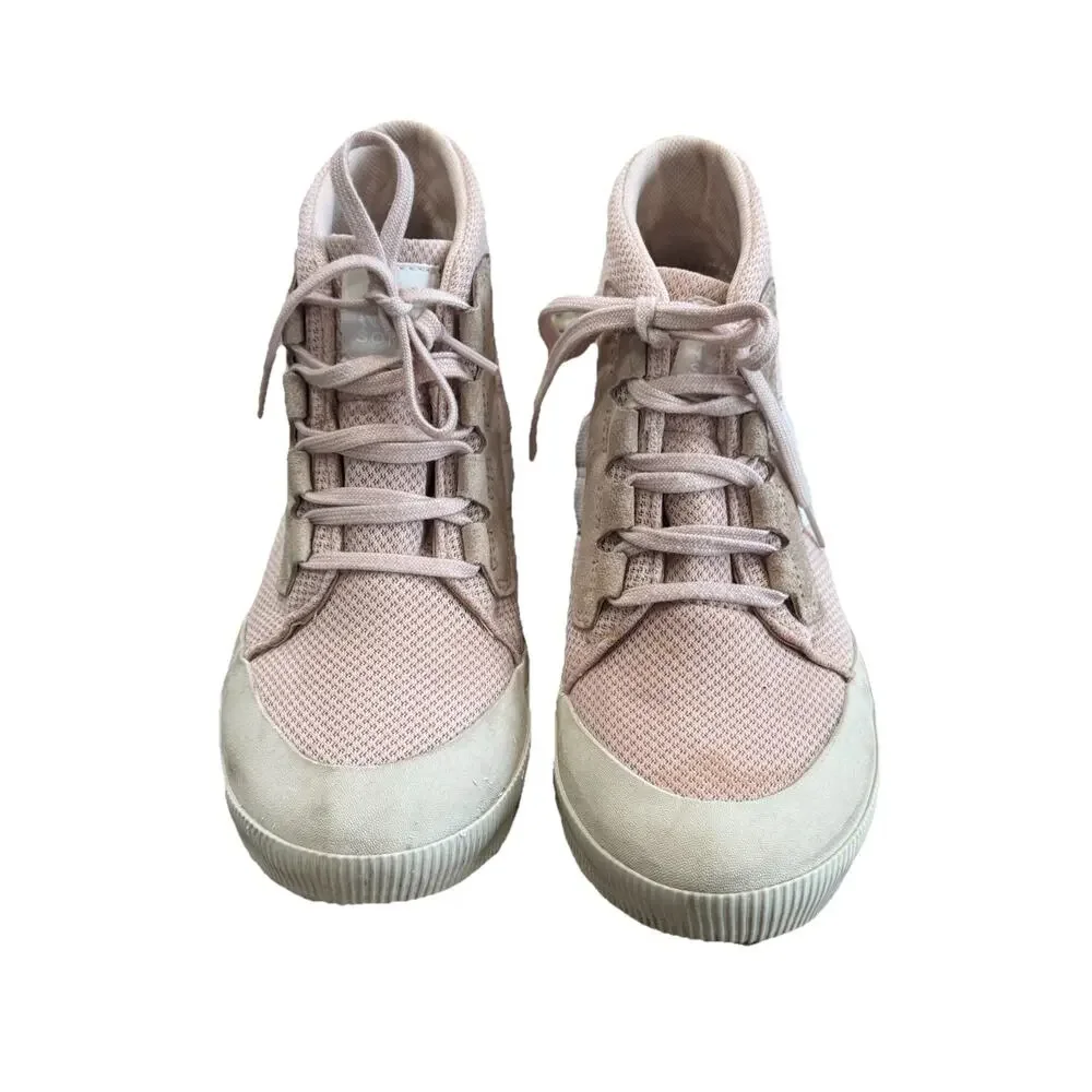 Sorel Out N About III Mid Sneakers NL4861-260 Pink White boots Womens Size 8.5